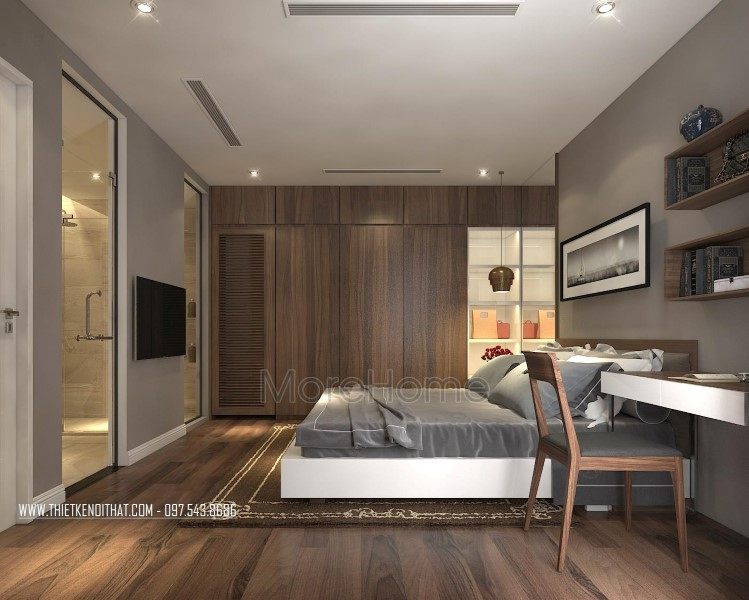 Thiết kế nội thất phòng ngủ chung cư Imperia Garden 203 Nguyễn Huy Tưởng Thanh Xuân Hà Nội